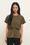 General Idea WOMAN Back Point Drape T-Shirt