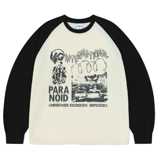 Mahagrid International Raglan Long Sleeve Tee