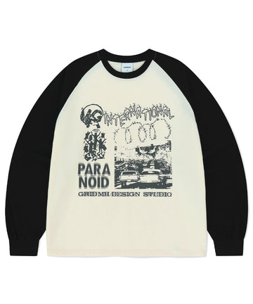 Mahagrid International Raglan Long Sleeve Tee