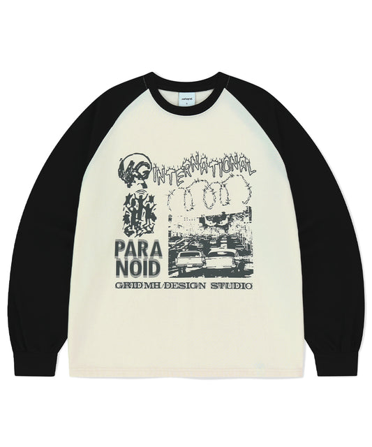 Mahagrid International Raglan Long Sleeve Tee