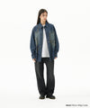Mahagrid Star Raw Cut Denim Shirt