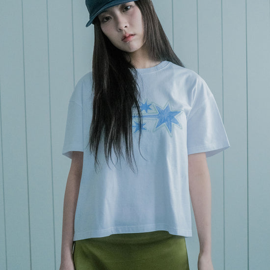 Nice Ghost Club Drawing 3 Star Big Crop Tee