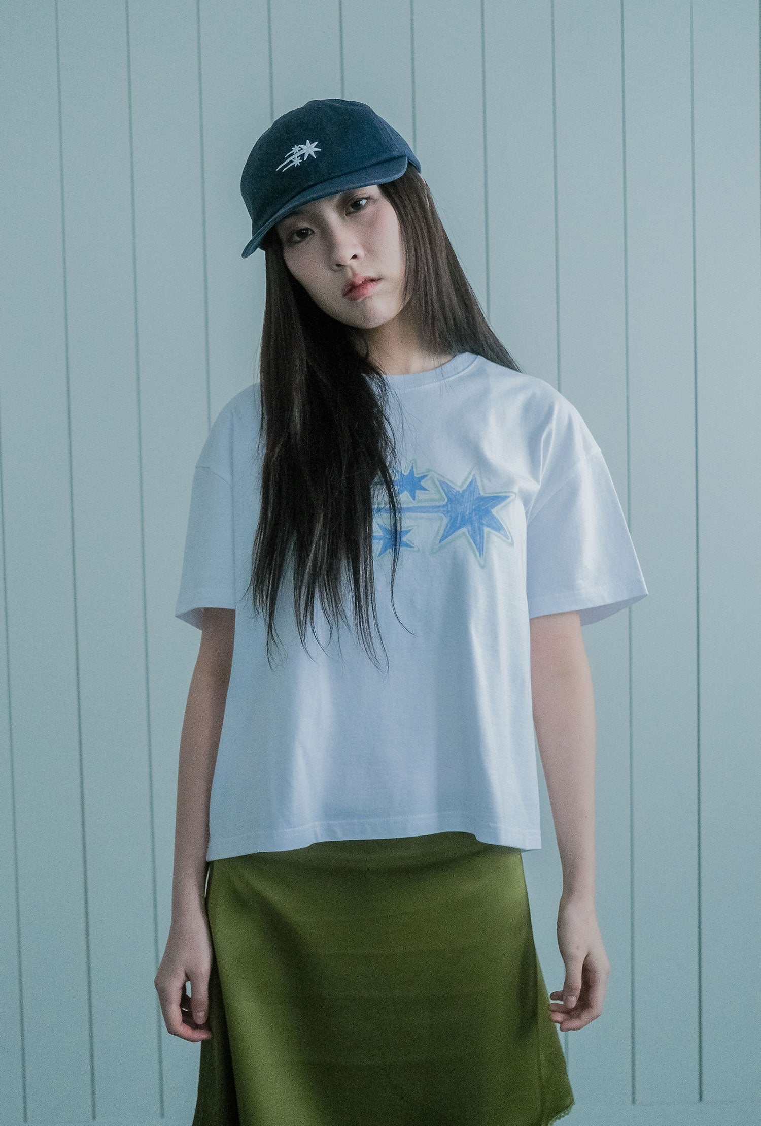Nice Ghost Club Drawing 3 Star Big Crop Tee