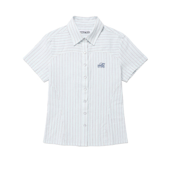 Cavish Women's Striped Half Sleeve Shirt