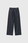 General Idea XS Exclusive Women's Semi Wide Denim Pants in Navy