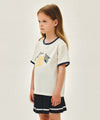 Marithé François Girbaud Kids Citron Ringer Tee