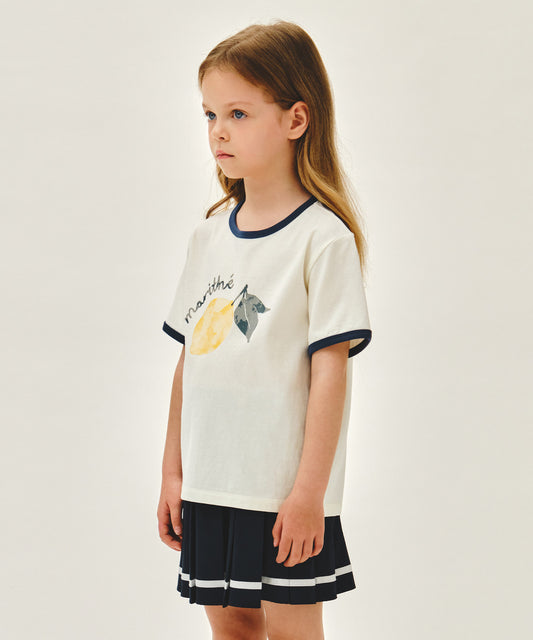 Marithé François Girbaud Kids Citron Ringer Tee