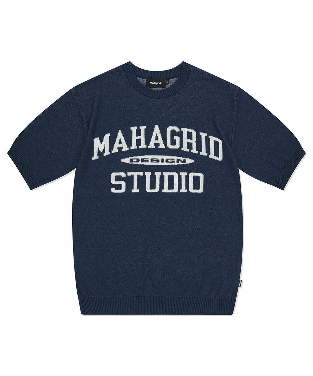 Mahagrid College Logo Half Knit