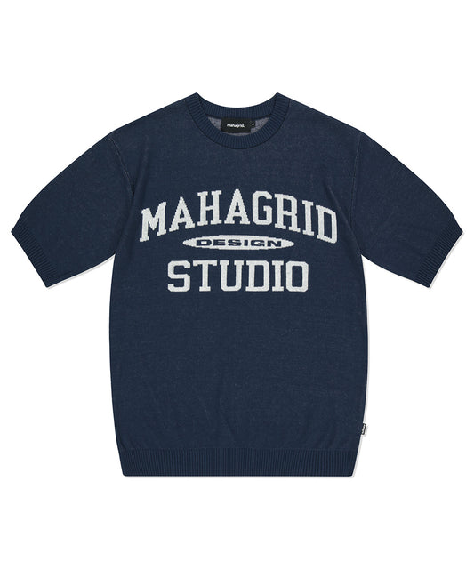 Mahagrid College Logo Half Knit