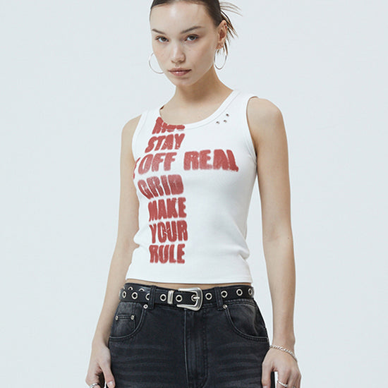 Mahagrid Rise Crack Tank Top