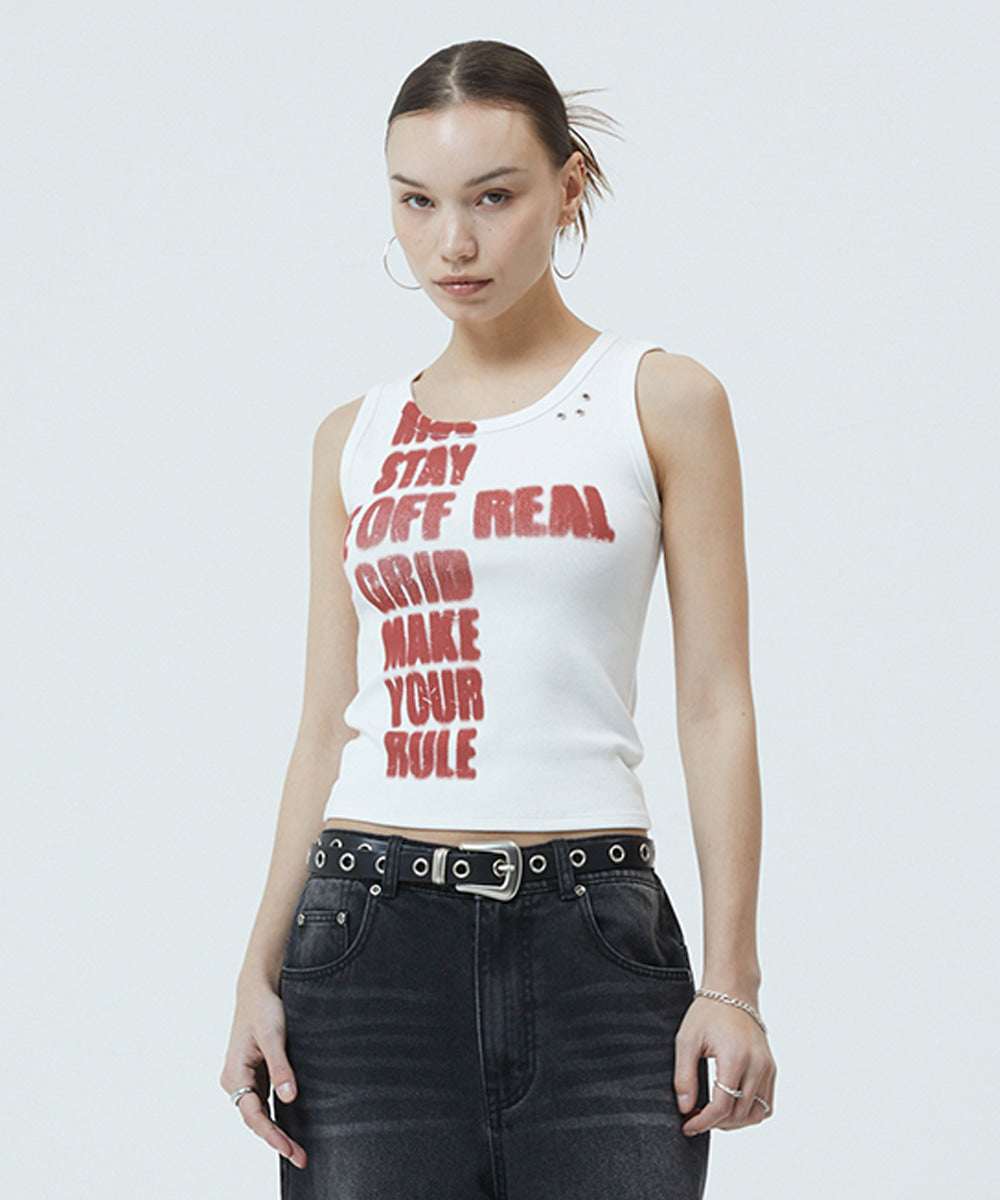 Mahagrid Rise Crack Tank Top