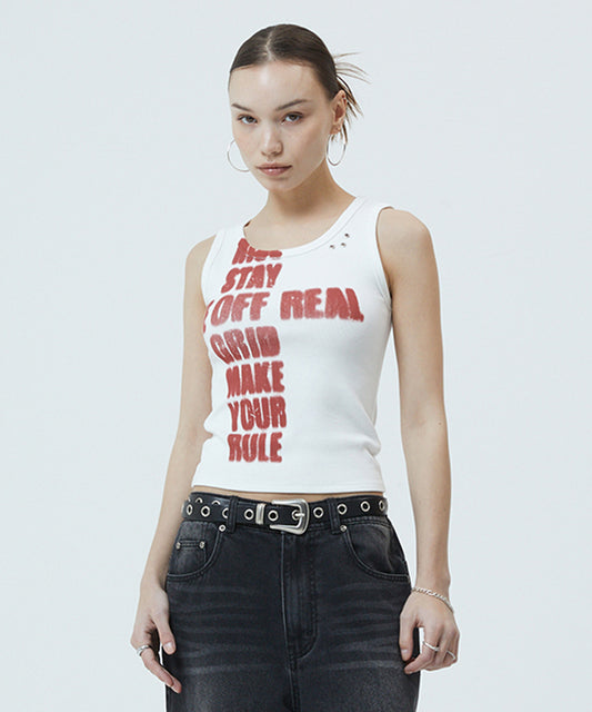 Mahagrid Rise Crack Tank Top