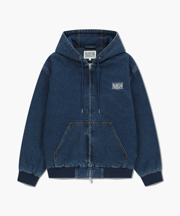 Marithé François Girbaud Denim Hoodie Jacket