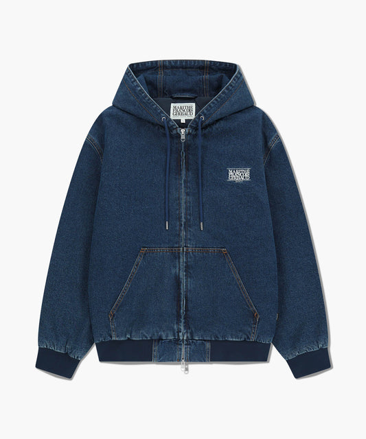 Marithé François Girbaud Denim Hoodie Jacket