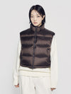 ADLV Woman Basic Logo Oversize Short Crop Duck Down Vest