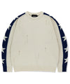 Mahagrid STAR CRASH KNIT CREWNECK