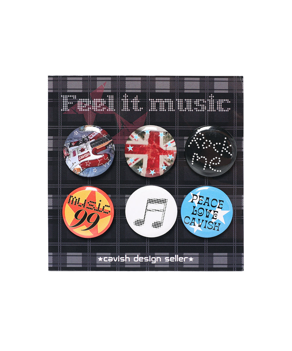 Cavish FEEL IT MUSIC PIN BUTTON SET