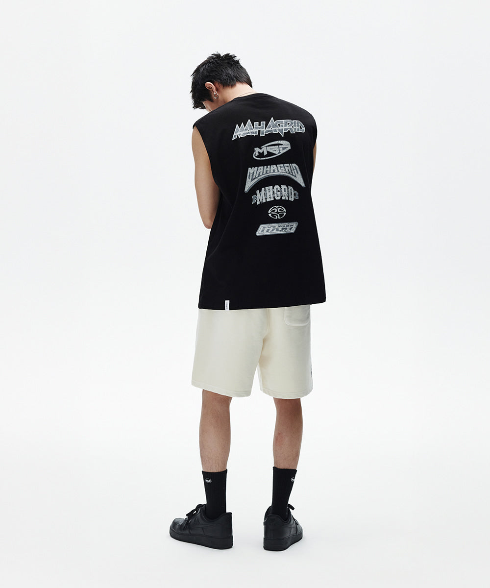 Mahagrid Multi Logo Sleevless Black