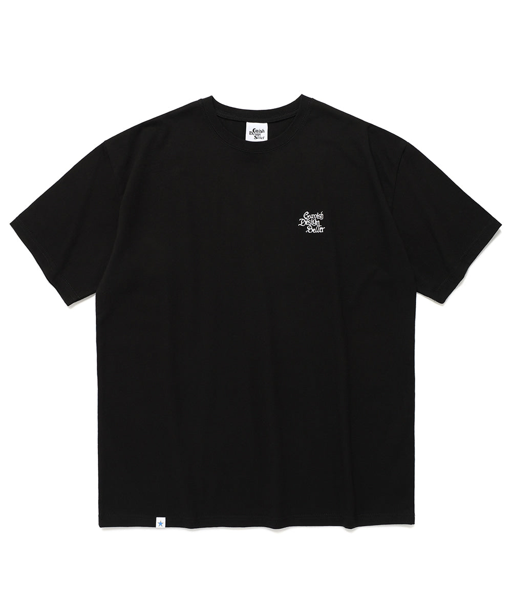 Cavish Gothic Seller Embroidered Logo Short Sleeve Tee