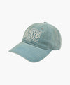 Marithé François Girbaud Denim Washing Classic Logo Ball Cap Light Blue