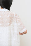 General Idea WOMAN Embroidery Lace Half Shirt
