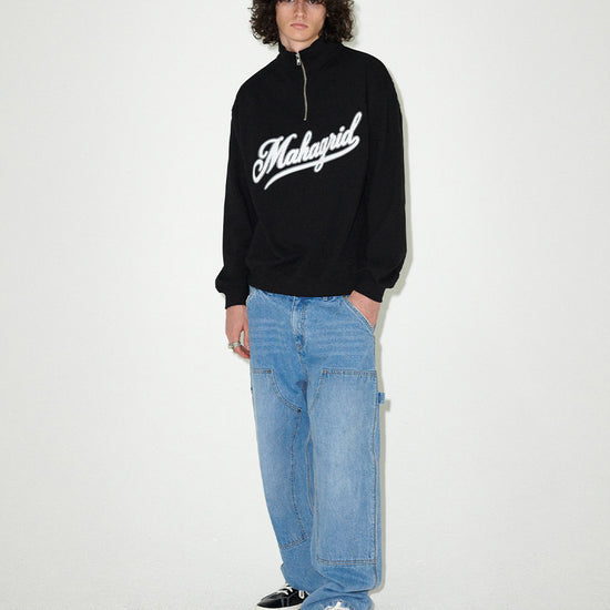 Mahagrid Double Knee Denim Pant [Blue]