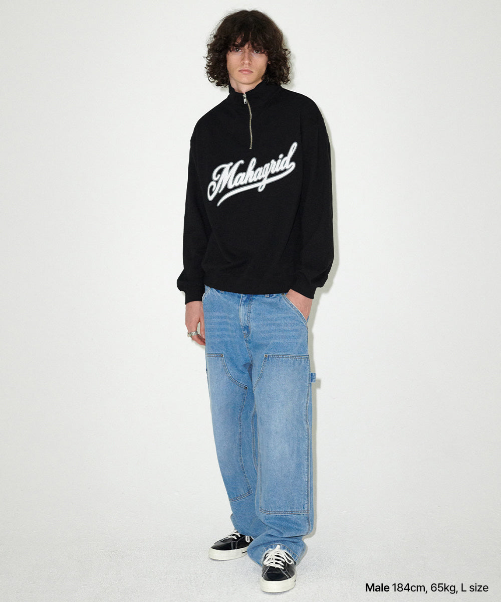 Mahagrid Double Knee Denim Pant [Blue]