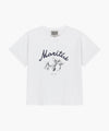 Marithé François Girbaud W LEMON GRAPHIC SLIM CROP TEE