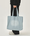 Marithé François Girbaud DRAWING CLASSIC LOGO DENIM ECO BAG light blue
