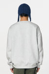General Idea UNISEX Puppy Overfit Brushed Sweatshirt [White Melange]