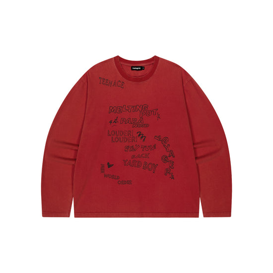 Mahagrid Washed 10 Years Long Sleeve Tee
