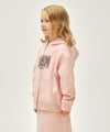 Marithé François Girbaud Kids Classic Logo Embroidery Hoodie Zip-Up Blue