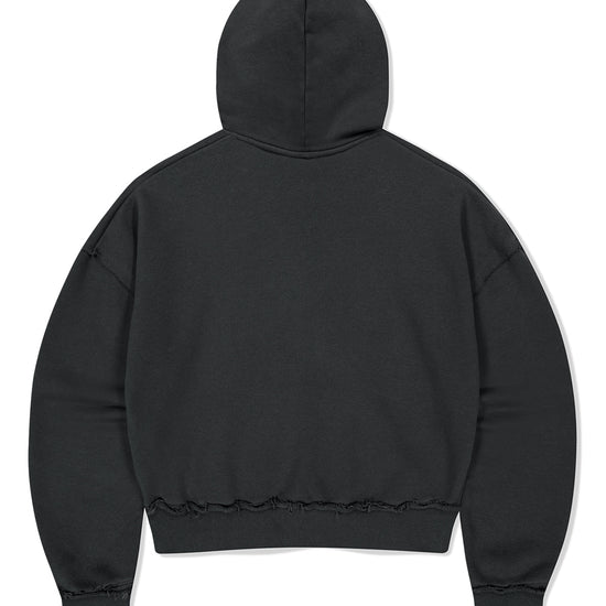 Mahagrid Raw Cut Pray Crop Hoodie