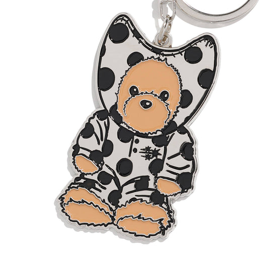 Nice Ghost Club Devil Bear Doll Metal Key Ring [Silver]