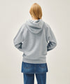 Marithé François Girbaud CLASSIC LOGO APPLIQUE MIX HOODIE heather gray