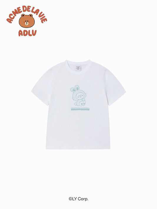ADLV Woman Cony Line Friends Short Sleeve T-Shirt