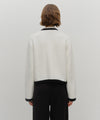 Marithé François Girbaud W Boucle Knit Round Neck Cardigan