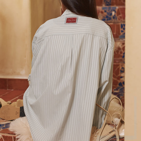 Bitter Cells Oversized Sasha Stripe Shirt