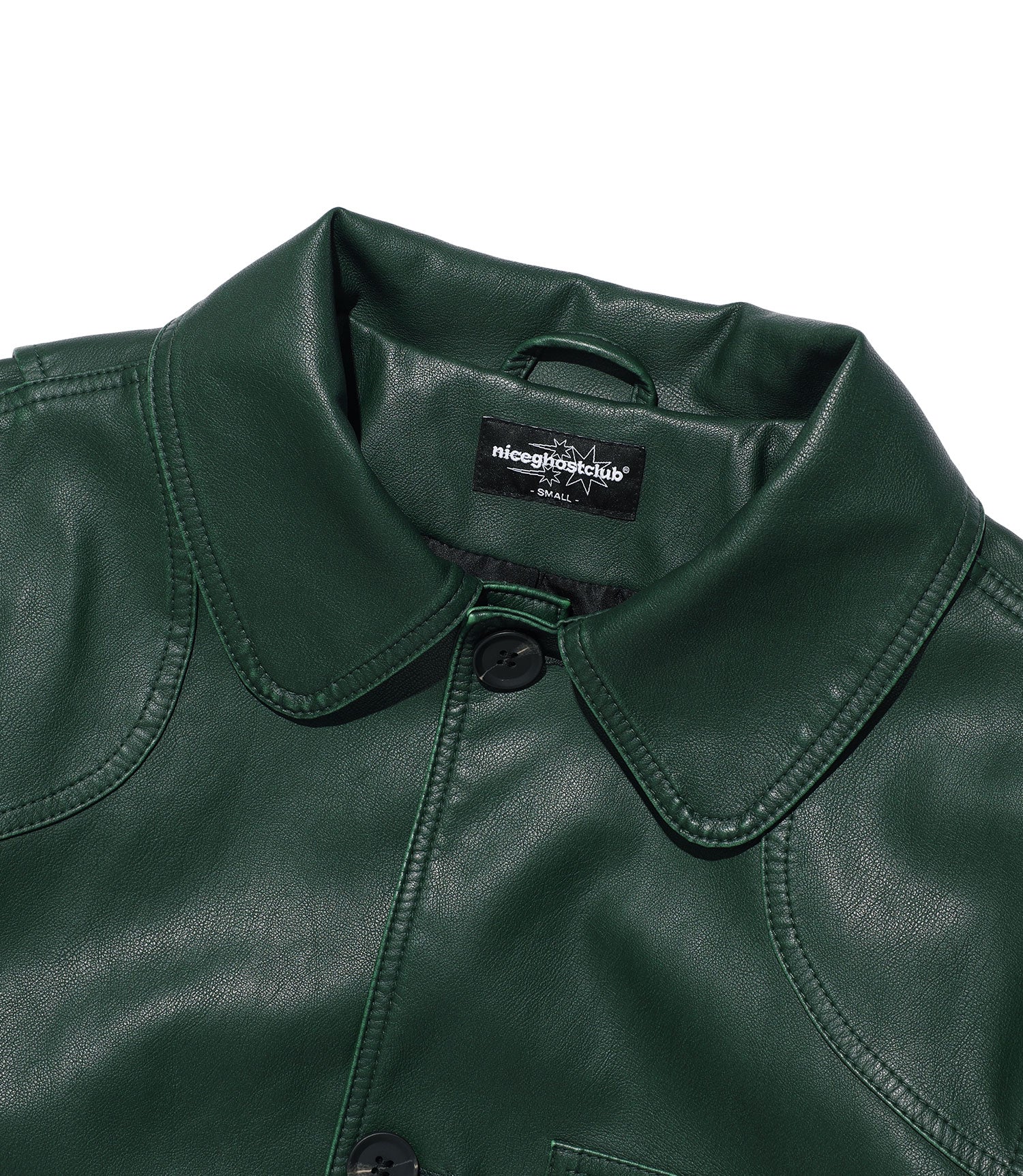 Nice Ghost Club PU Leather Work Car Coat