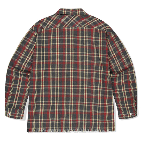 Mahagrid Cut Off Flannel Check Shirt