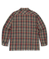Mahagrid Cut Off Flannel Check Shirt