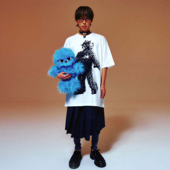 Nice Ghost Club Blue Boy Big Big Tee [White]