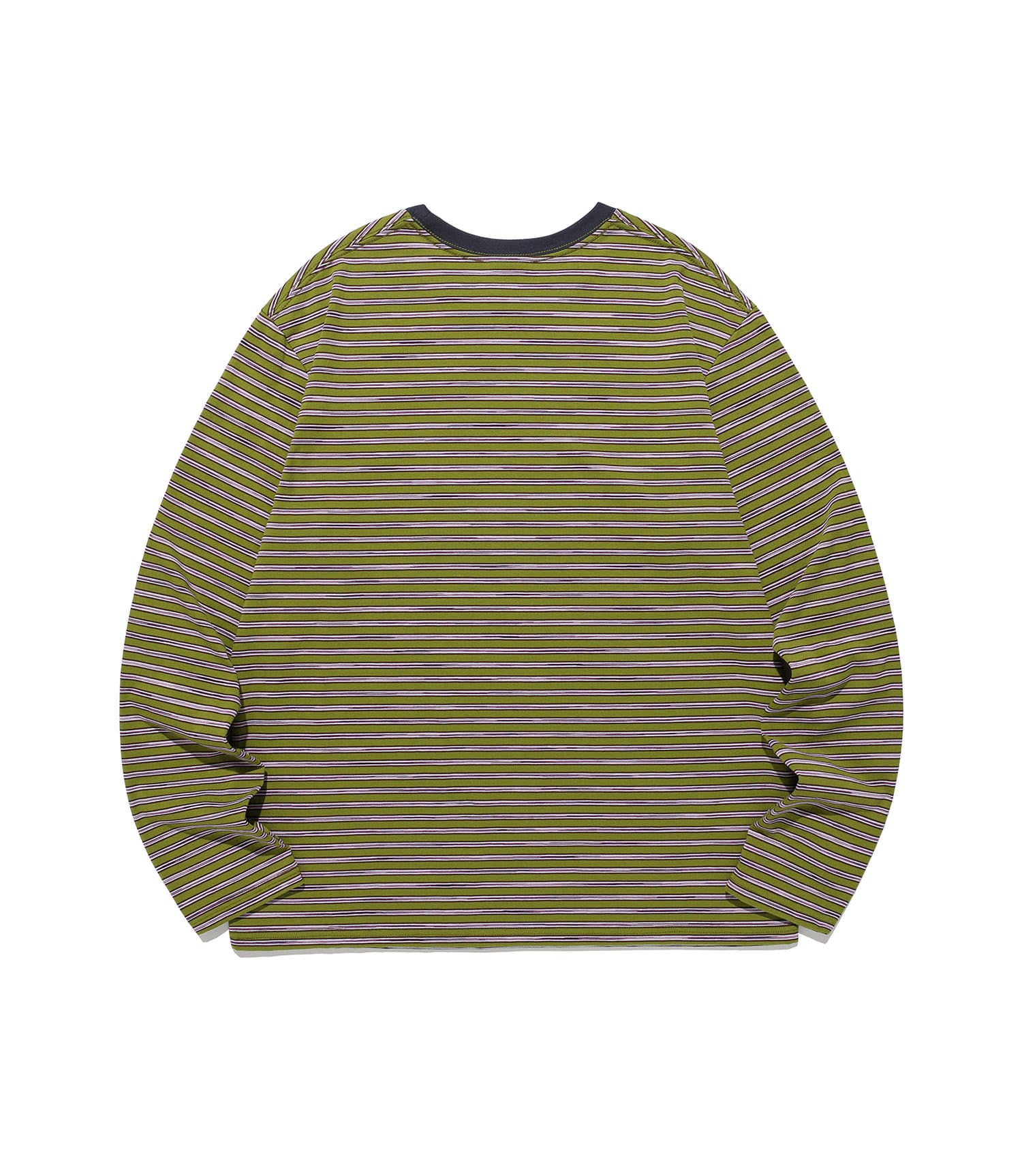 Nice Ghost Club Stripe 3Star Long Sleeve Tee [Green]