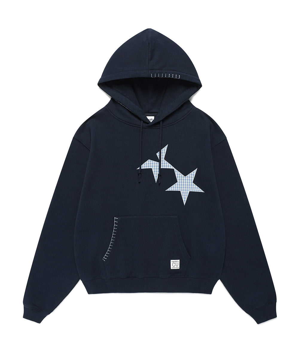 Cavish Twin Star Applique Hoodie