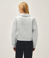 Marithé François Girbaud W DOODLE CLASSIC LOGO COLLAR SWEATSHIRT light heather gray