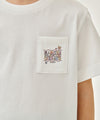 Marithé François Girbaud [6/16 Pre-Order] Kids Doodle Classic Logo Pocket Point Tee White