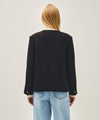 Marithé François Girbaud W TWEED ROUND NECK JACKET