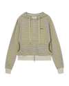 AEAE Stripe Hoodie Zip Up