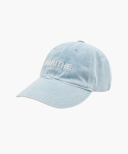 Marithé François Girbaud Denim Washing Logo Ball Cap