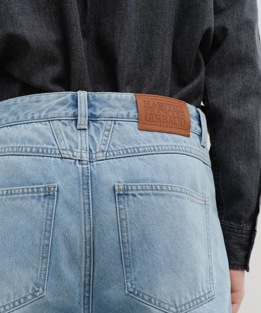 Marithé François Girbaud M HIGH STRAIGHT DENIM PANTS